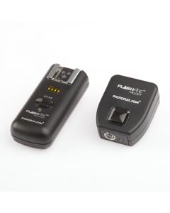 PHOTOFLEX FlashFire Radio Trigger (1) & Receiver (1) Kit, DC battery powered, 2.4GHz, 16-channel